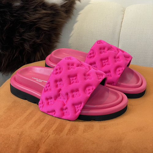 Louis Vuitton Womens Shoes Slippers Sandals Flip Flop Luxury Brand Honolulu LV TRAINER MULE with Original Box
