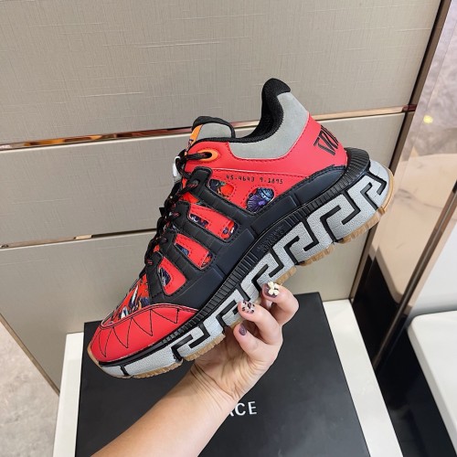 Versace Mens Shoes Sneakers Fashion Design Luxury Brand TRIGRECA SNEAKERS with Original Box