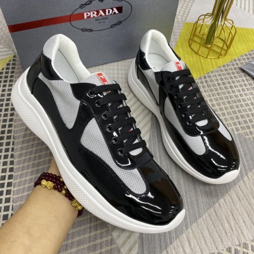 Prada Mens Shoes Sneakers Casual Shoes for Men Luxury Brand Breathable Fashion Sneakers with Original Box