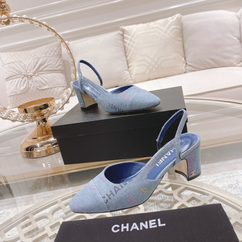 Chanel Womens Shoes Sandals Slingbacks Luxury Brand Design with Original Box Women Slippers Slingback 6cm Heel