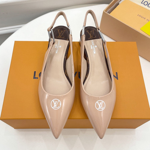Louis Vuitton Womens Shoes Pumps Sandals Leather Design Luxury Brand Fashion Sandals with Original Box