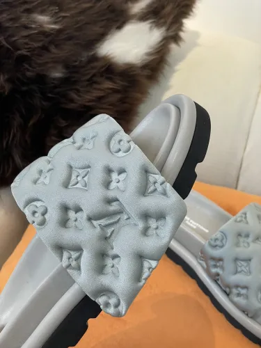 Louis Vuitton Womens Shoes Slippers Sandals Flip Flop Luxury Brand Honolulu LV TRAINER MULE with Original Box