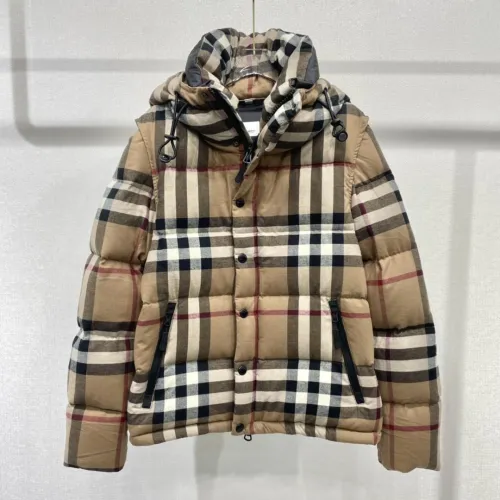 Burberry Design Mens Womens Winter Windprood Down Jackets Keep Warm 90% White Duck Down