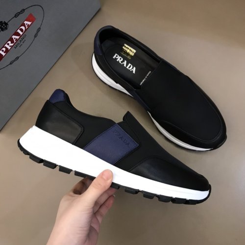 Prada Mens Shoes Sneakers Casual Shoes for Men Luxury Brand Breathable Fashion Sneakers with Original Box