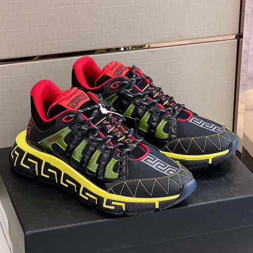 Versace Mens Shoes Sneakers Fashion Design Luxury Brand TRIGRECA SNEAKERS with Original Box