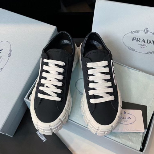 Prada Womens Shoes Sneakers Lace-Up Luxury Brand Fashion Sneakers for Women with Original Box
