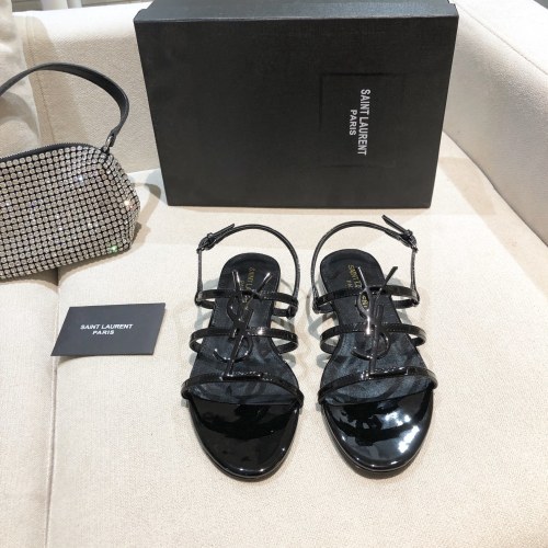 Saint Laurent YSL Womens Shoes Flat Sandals
