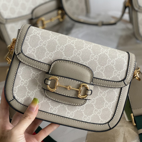 Gucci Womens Bags Shoulder Messenger Bag Luxury Brand Gucci Horsebit 1955 mini bag 658574 18YSG 9878 with Original Box