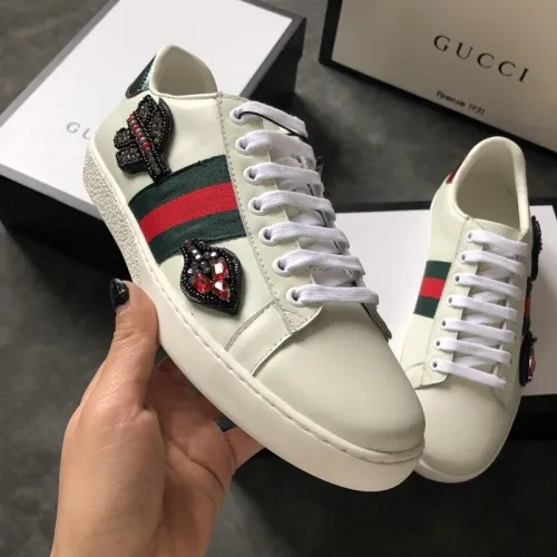 Gucci Men Shoes Sneakers Luxury Brand Men's Ace embroidered sneaker 454551 02JP0 9064 with Original Box