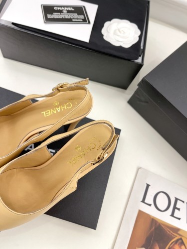 Chanel Womens Shoes Pumps Fashion Sandals Summer Design 9.5cm Heel Luxury Brand Design with Original Box