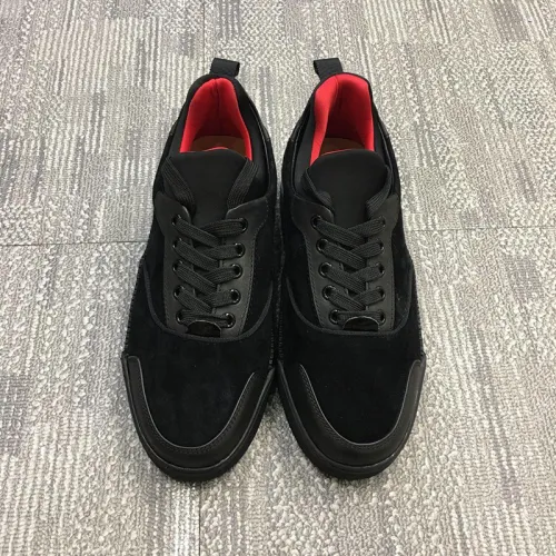 Christian Louboutin Mens Shoes Luxury Brand Red Bottom Design Louis Junior Spikes Flat