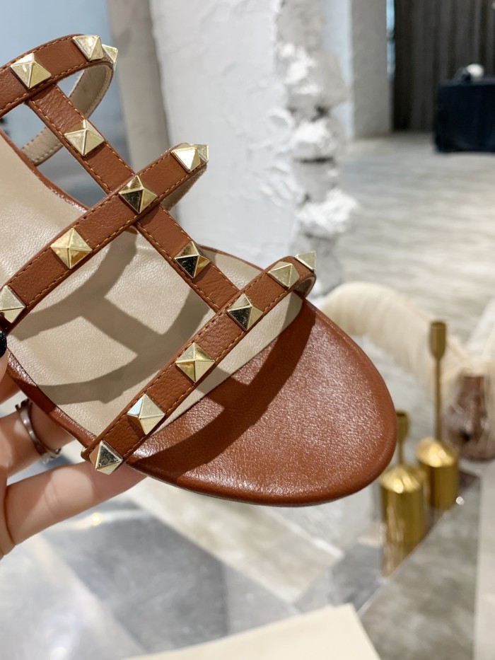 Valentino Women Shoes Mule Flip Flop Sandals ROMAN STUD SLIDE SANDAL IN QUILTED NAPPA with Original Box Luxury Brand