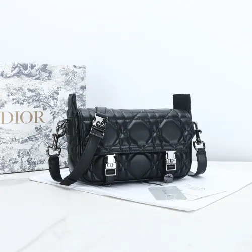 Dior Womens Mens Bags Shoulder Bags Luxury Fashion SMALL DIORCAMP BAG Black Macrocannage Calfskin with Original Box M1243BMIG_M900
