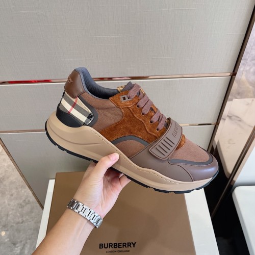 Burberry Womens Shoes Sneakers Fashion Type Luxury Brand Vintage Check Cotton Sneaker with Original Box