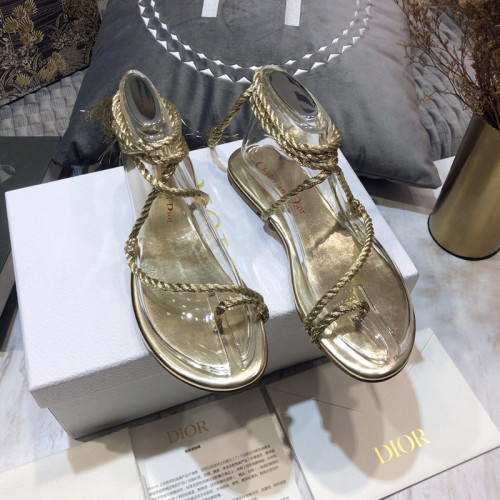 Dior Womens Shoes Weave Flat Sandals CD MYTHE