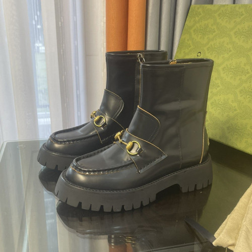 Gucci Women Shoes Boots Luxury Brand Fashion Women's ankle boot with Double G with Original Box 678984 17K40 1284