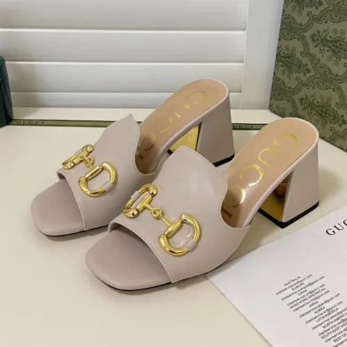 Gucci Womens Shoes Sandals Casual Design Luxury Brand Classic Leather Women's slide sandal with Horsebit with Original Box