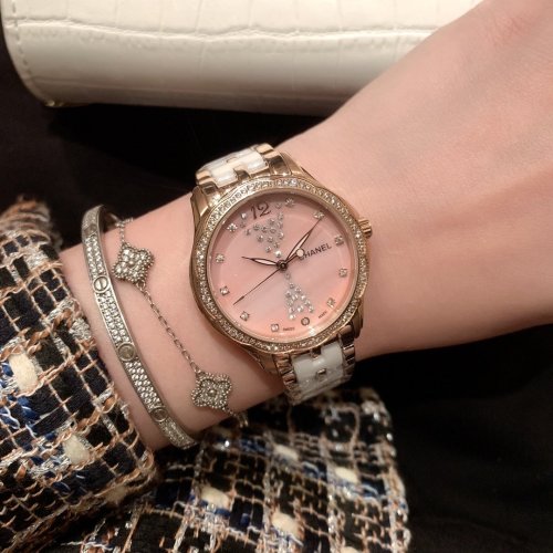 Chanel Watch Luxury Brand Design Fashion Type with Original Box
