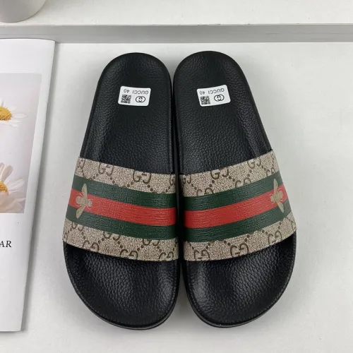 Gucci Mens Shoes Sandals Slides Slippers Luxury Brand Thick Sole Design with Original Box