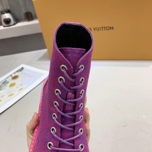 Louis Vuitton Women Shoes Boots Fashion Ankle Boots Luxury Brand Leather Design with Original Box
