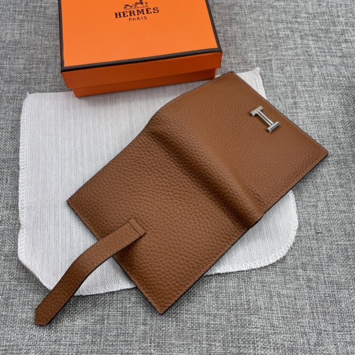 Hermes Womens Mens Wallets Purse Card Holder Leather Design Coin Bag with Original Box