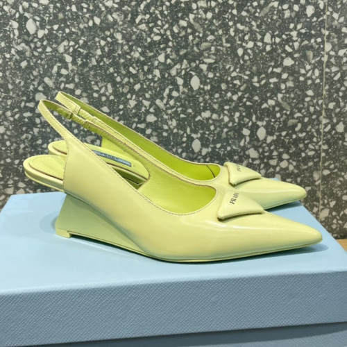 Prada Womens Shoes Slingback Pumps Luxury Brand Casual Shoes for Women with Original Box
