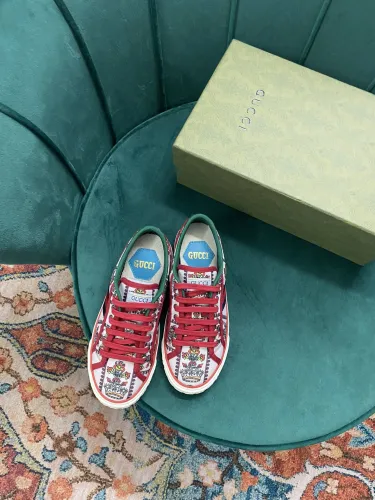 Gucci Womens Shoes Sneakers Luxury Brand Women's Gucci Tennis 1977 sneaker ‎663257 2UX10 9070 with Original Box