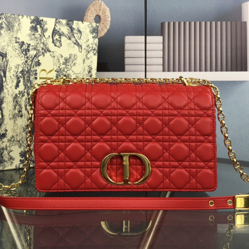 Dior Womens Bags Crossbody Bag LARGE DIOR CARO BAG Supple Cannage Calfskin with Original Box