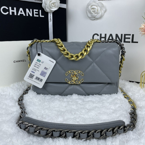 Chanel Womens Bags Shoulder Messenger Bags Chanel 19 Flap Bag Luxury Brand with Original Box