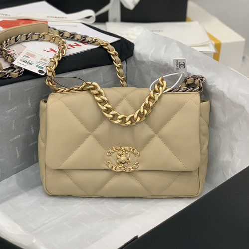 Chanel Womens Bags Shoulder Messenger Bags Chanel 19 Flap Bag Luxury Brand with Original Box