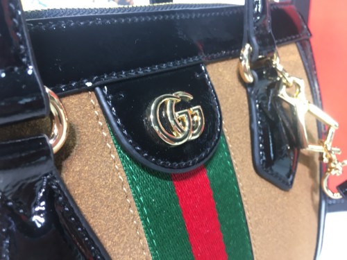 Gucci Womens Mens Bags Crossbody Handbags Luxury GG Shoulder Bag Leather Luxury Brand 547551 UQHBB 9885 GG Supreme Ophidia Small Tote Bag