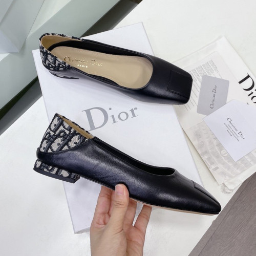 Dior Womens Shoes Sandals Fashion Pumps Luxury Brand D-Doll Flat PUMP with Original Box