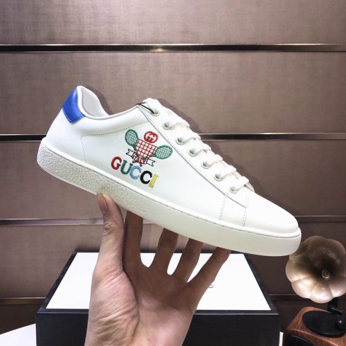 Gucci Womens Shoes Fashion Sneakers Lace-Up Luxury Brand Women's Ace Embroidered Sneaker with Original Box
