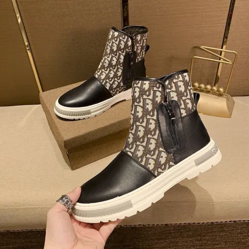 Dior Men Shoes Boots Fashion Design Luxury Brand Ankle Boots for Men with Original Box