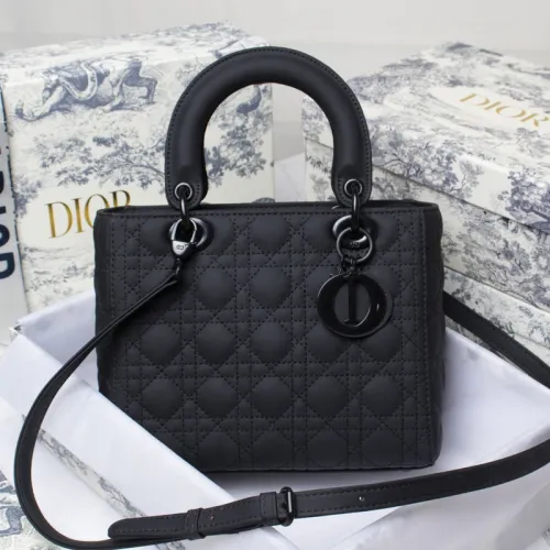 Dior Womens Bags Handbags Luxury Fashion MEDIUM LADY D-LITE BAG with Original Box