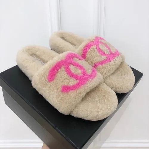 Chanel Womens Shoes Mule Slide Sandal Luxury Brand Plus Velvet Slippers for Women with Original Box
