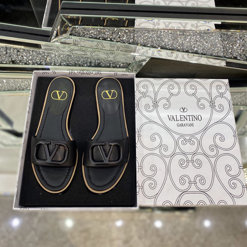 Valentino Womens Shoes Flat Mule Sandals