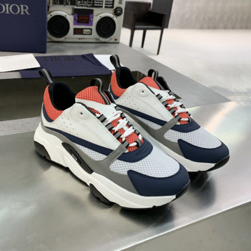 Dior Mens Shoes Sneakers Luxury Brand Breathable Design B22 SNEAKER with Original Box