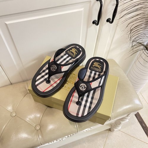 Burberry Mens Shoes Leather Flip-Flops