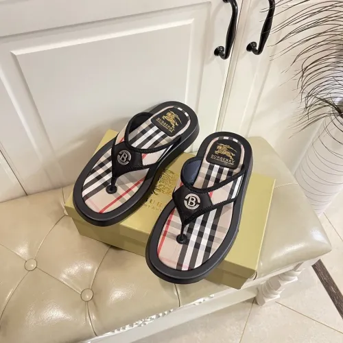 Burberry Mens Shoes Leather Flip-Flops