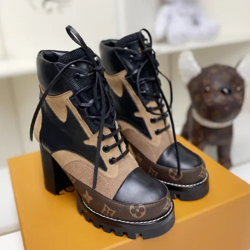 Louis Vuitton Women Shoes Boots Luxury Brand STAR TRAIL ANKLE BOOT 1A86OF