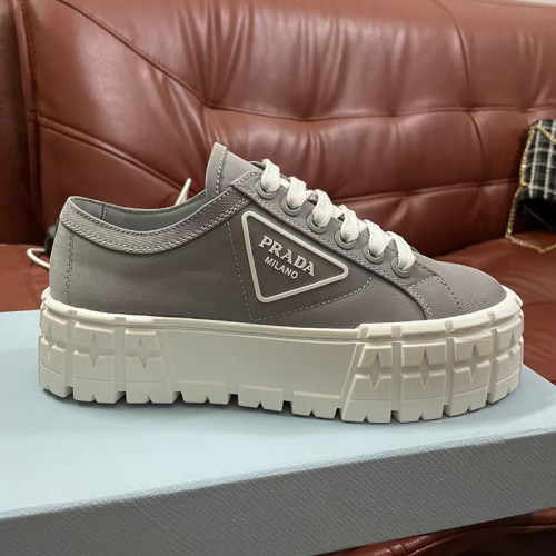 Prada Womens Shoes Sneakers Lace-Up Luxury Brand Fashion Sneakers for Women with Original Box