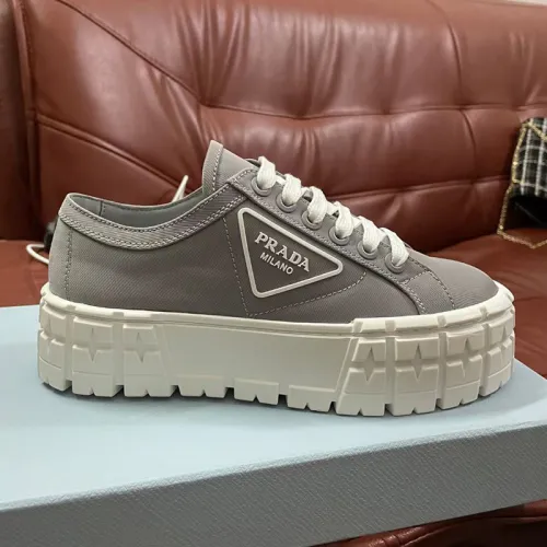 Prada Womens Shoes Sneakers Lace-Up Luxury Brand Fashion Sneakers for Women with Original Box