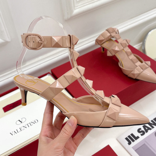 Valentino Women Shoes Mule Flip Flop Sandals ROMAN STUD SLIDE SANDAL IN QUILTED NAPPA with Original Box Luxury Brand 5cm Heel Design