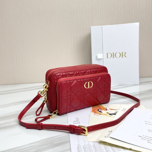 Dior Womens Bags Crossbody Bag DIOR CARO Womens Pouches Cosmetic Bags with Original Box