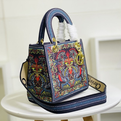 Dior Womens Bags Handbags Luxury Fashion MEDIUM LADY D-LITE BAG with Original Box