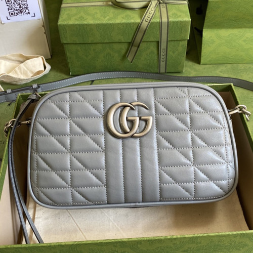 Gucci Womens Bags GG Marmont small matelassé shoulder bag Luxury Brand with Original Box 447632 UM8BN 1711