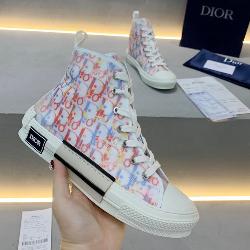 Dior Womens Mens Shoes Sneakers Luxury Brand Unisex Design B23 High-Top Sneaker with Box