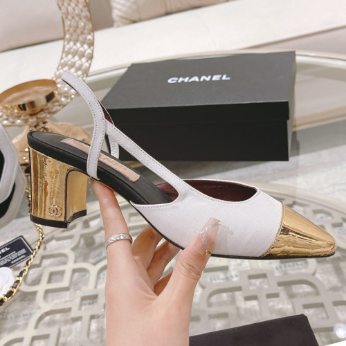 Chanel Womens Shoes Sandals Slingbacks Luxury Brand Design with Original Box Women Slippers Slingback 6cm Heel