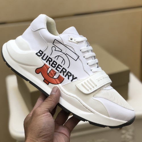 Burberry Mens Shoes Sneakers Fashion Type Luxury Brand Vintage Check Cotton Sneaker with Original Box